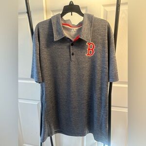 Majestic Charcoal Boston Red Sox Polo NWT